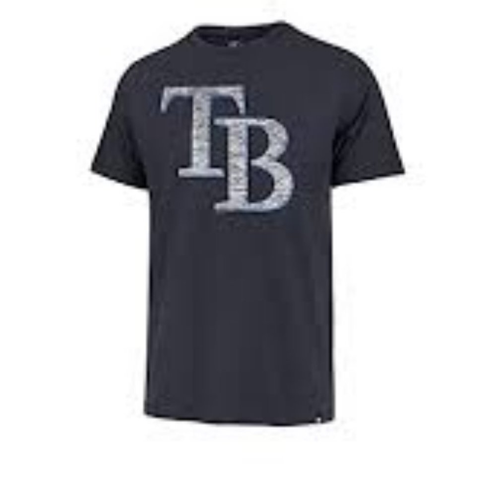 NWT '47 TAMPA BAY RAYS MEN'S ATLAS BLUE PREMIER‎ FRANKLIN T-SHIRT S, XL, XXL